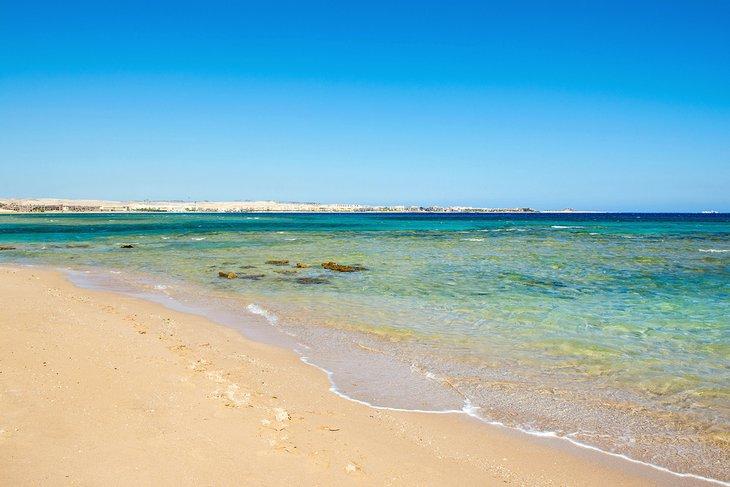 Hermosa playa en Sahl Hasheesh