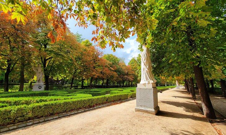 Un sendero en el Parque del Buen Retiro