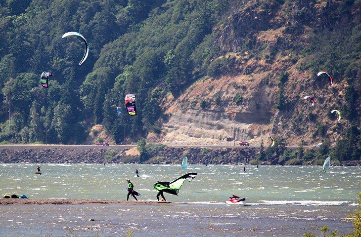 Kitesurf en el Columbia River