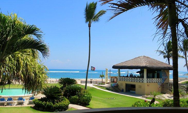 Vista de Kite Point Kiteboarding School desde Agualina Kite Resort