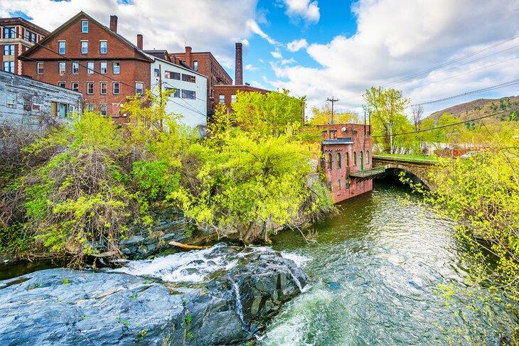 Whetstone Brook en Brattleboro, Vermont