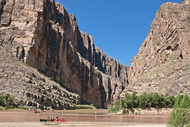 Canoë sur le Rio Grande