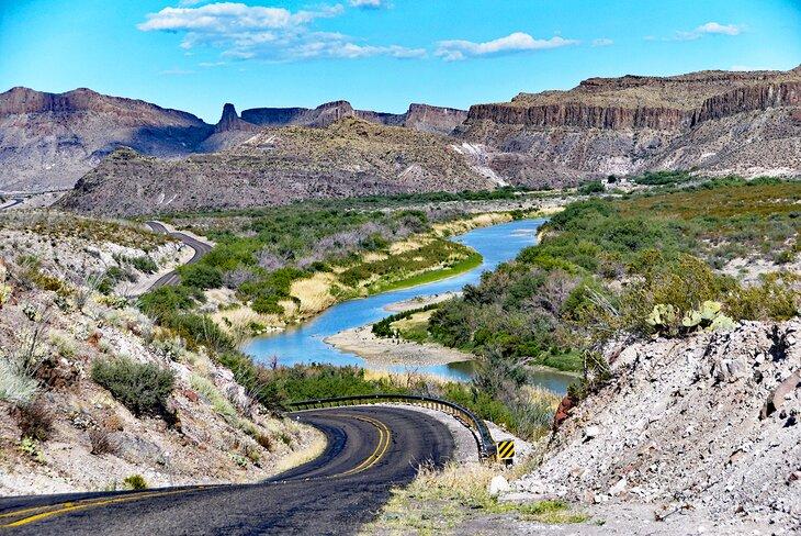 Route FM170 du Texas