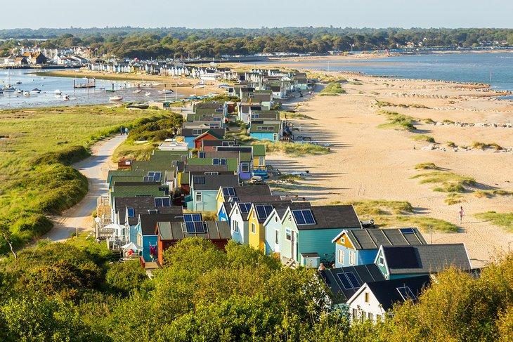 Cabañas de playa en Hengistbury Head