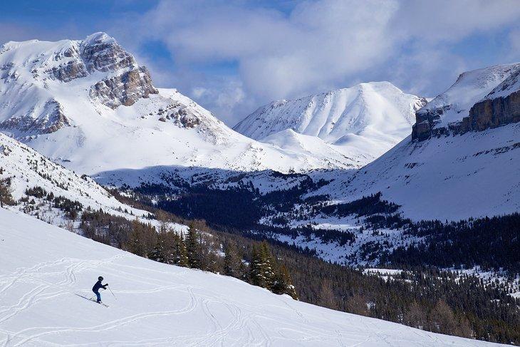 Esquiando en Banff
