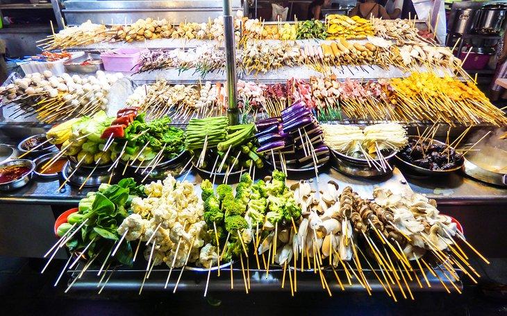 Spieße in Jalan Alor