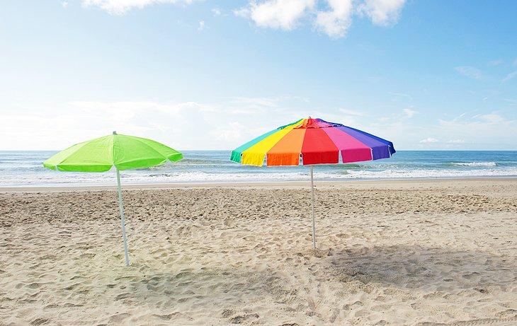 Sombrillas en Emerald Isle
