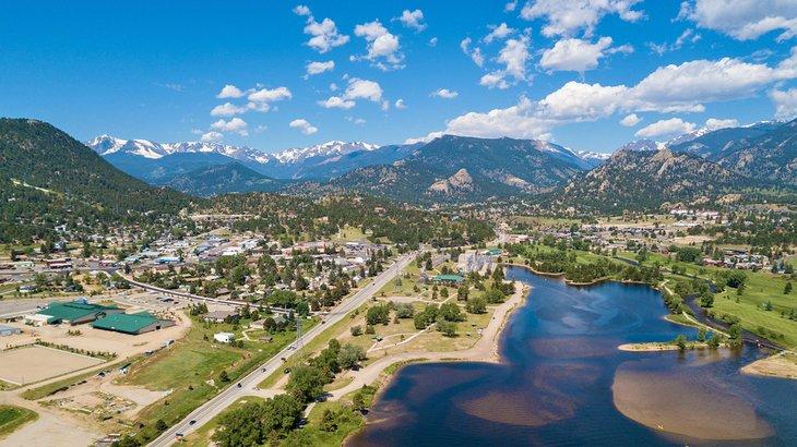 Vista aérea de Estes Park
