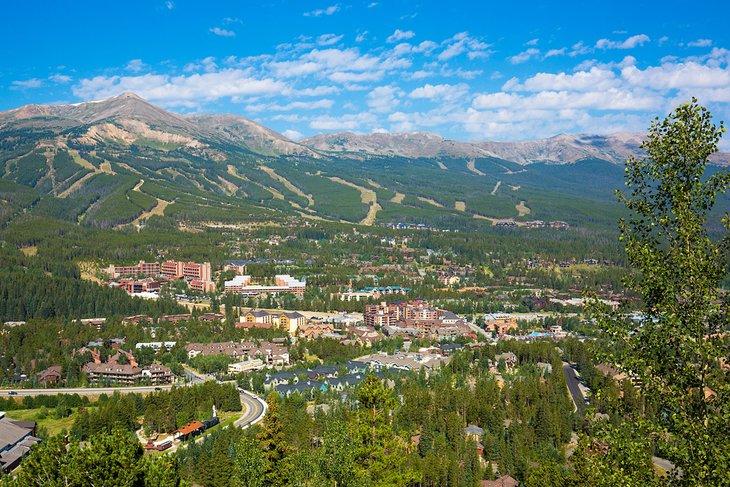 Vista sobre Breckenridge en verano