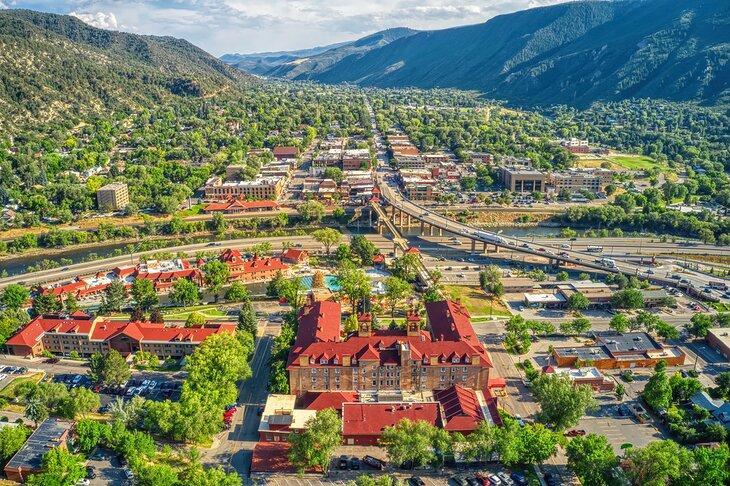 Vista aérea de Glenwood Springs