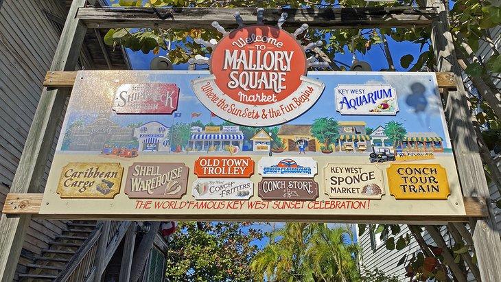 Cartel del Mercado de Mallory Square