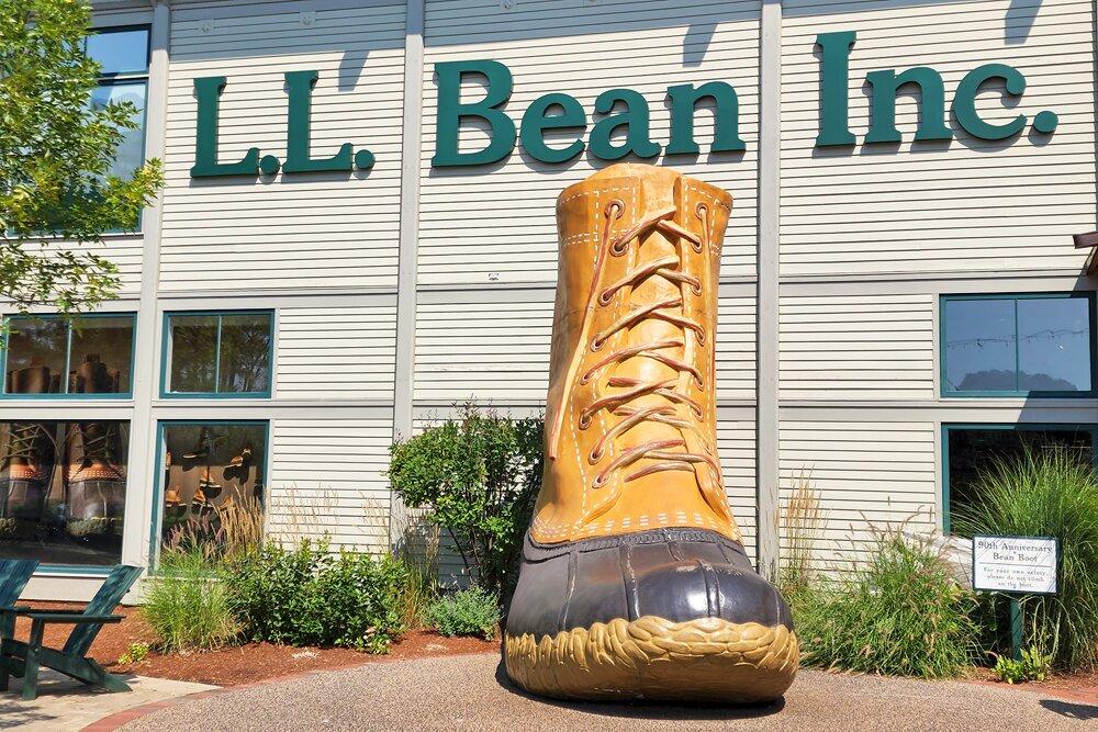 Le Boot, magasin phare de LL Bean, Freeport | Photo Copyright: Lura R Seavey