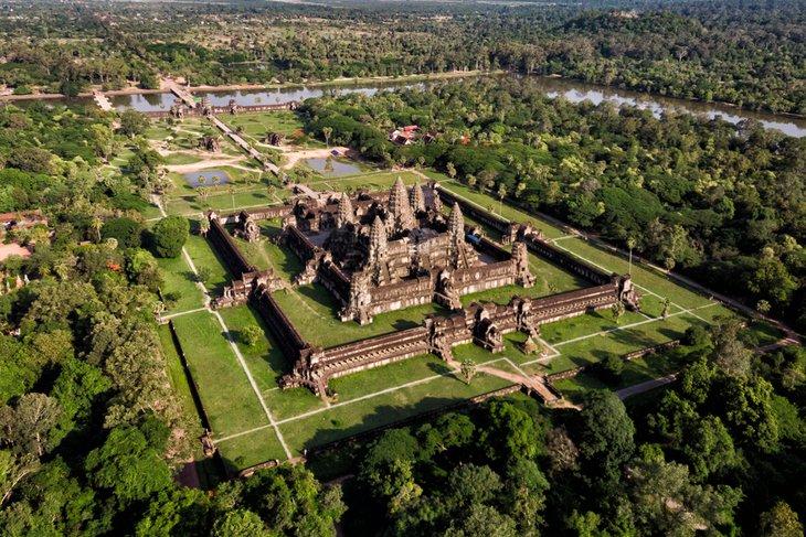 Vista aérea del Templo de Angkor Wat