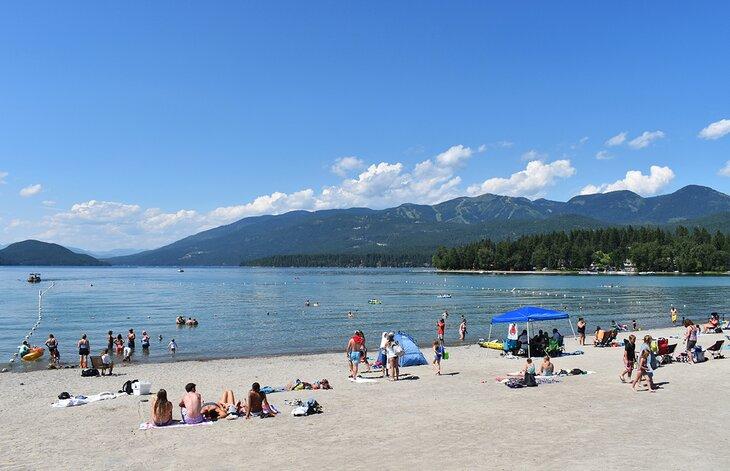 Playa de la ciudad de Whitefish, Montana