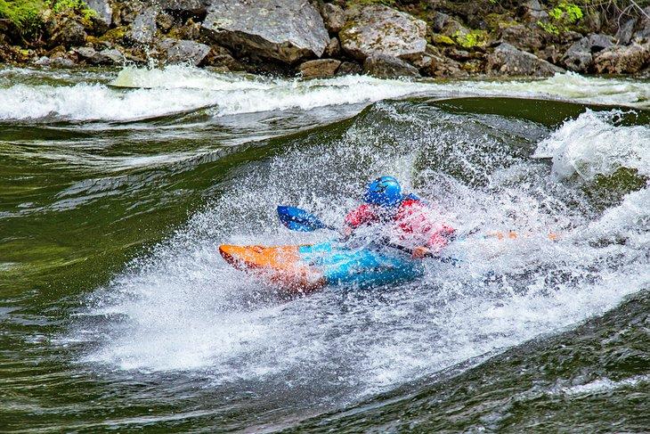 Kayaking en el río Lochsa