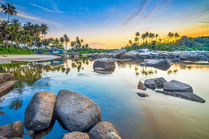 Coucher de soleil sur l'île de Bintan