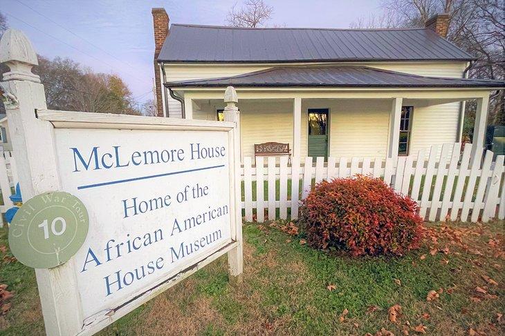 McLemore House, das älteste afroamerikanische Eigentum in Franklin