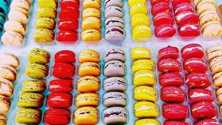 Macarons a la venta en Greenwich Market