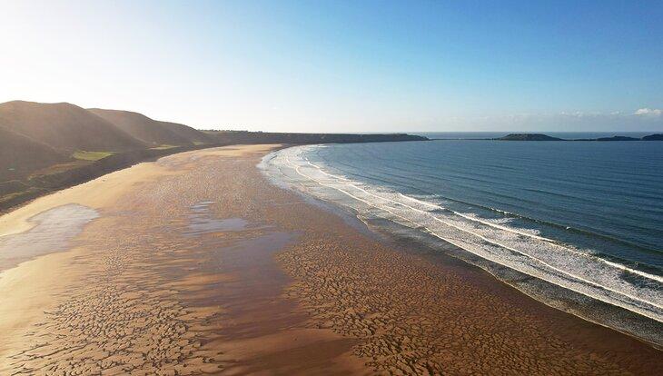 Luftaufnahme der Rhossili Bay | Foto Copyright: Ian Henderson