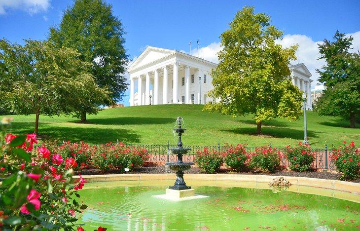 Edificio del Capitolio del Estado de Virginia en Richmond