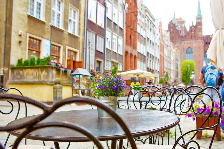 Café en el casco antiguo de Praga