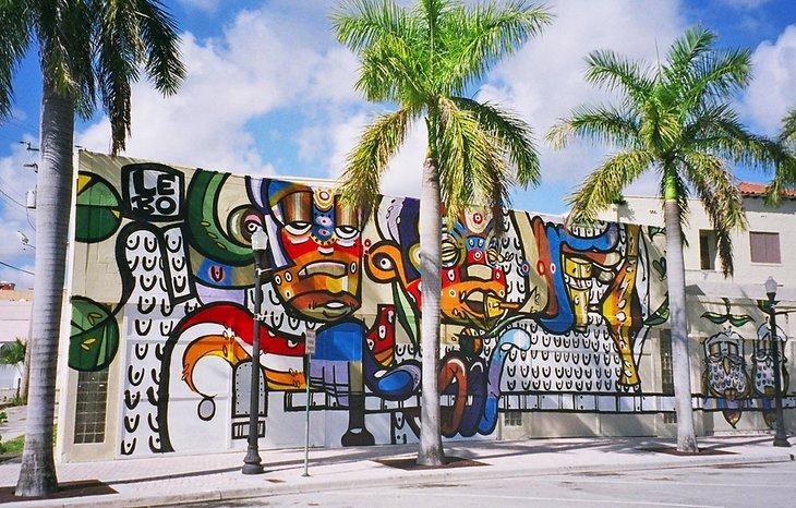 Mural dans le centre-ville d'Hollywood, FL
