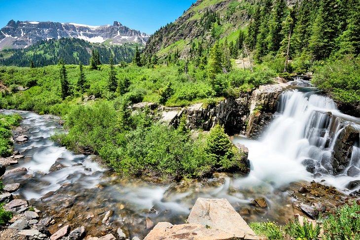 Cascada en Yankee Boy Basin