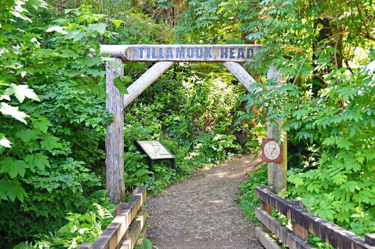 Entrada a Tillamook Head en el Parque Estatal Ecola