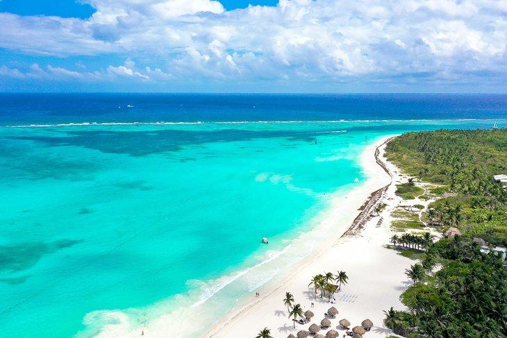 Vista aérea de Playa Maroma
