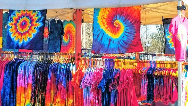 Tie-Dye-Händler in Woodstock, NY