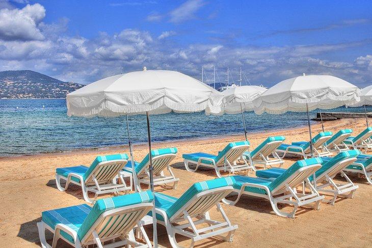 La playa de La Bouillabaisse en Saint-Tropez