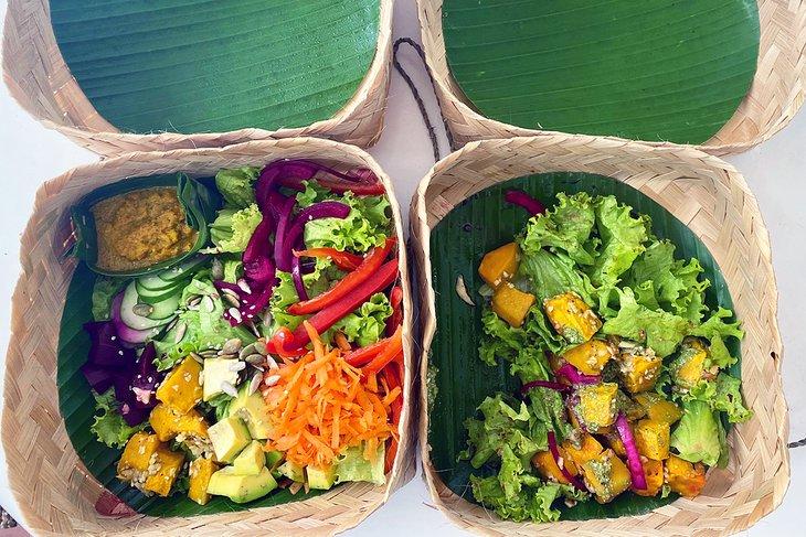 Veganer Picknick zum Mitnehmen von Mana Kitchen, Ubud