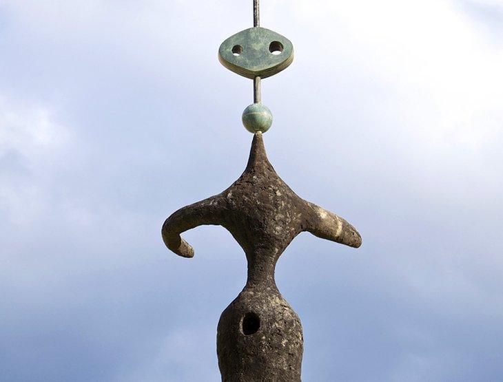 Sculpture de Joan Miro à la Fondation Miro