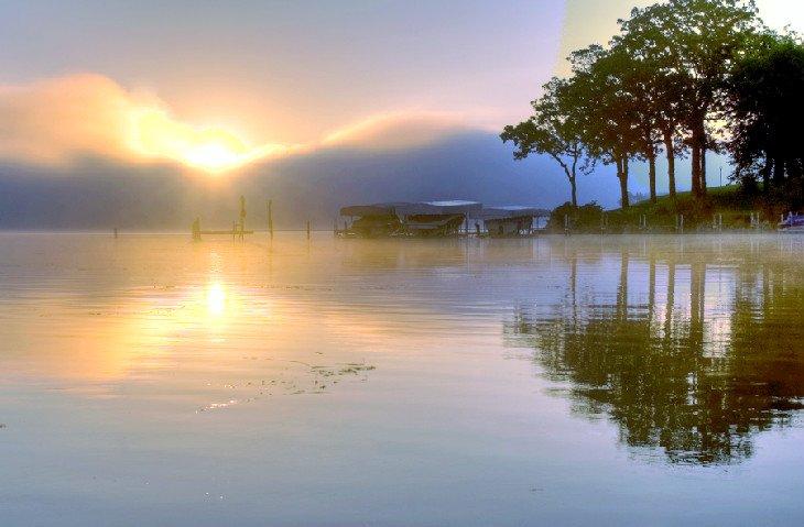 Amanecer en el Lago Okoboji