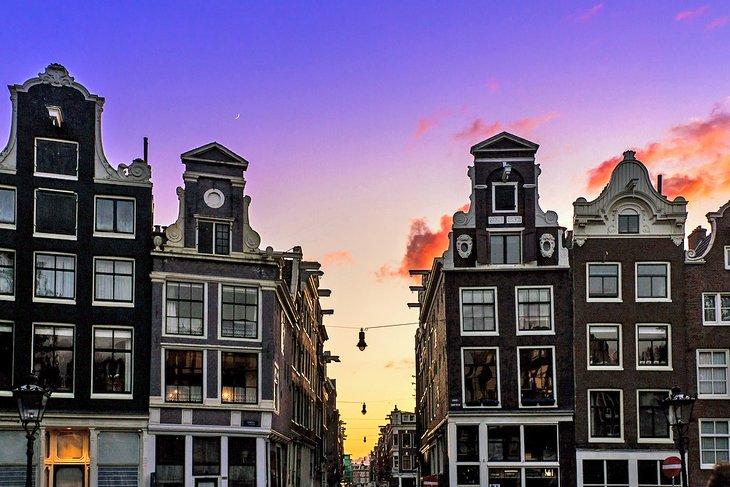 Las 9 Straatjes de Ámsterdam al atardecer