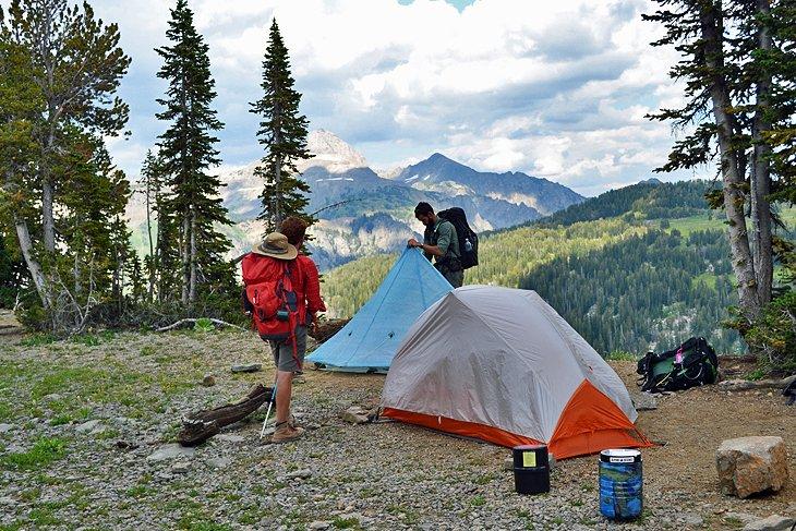 Zone de Camping de Death Canyon Shelf