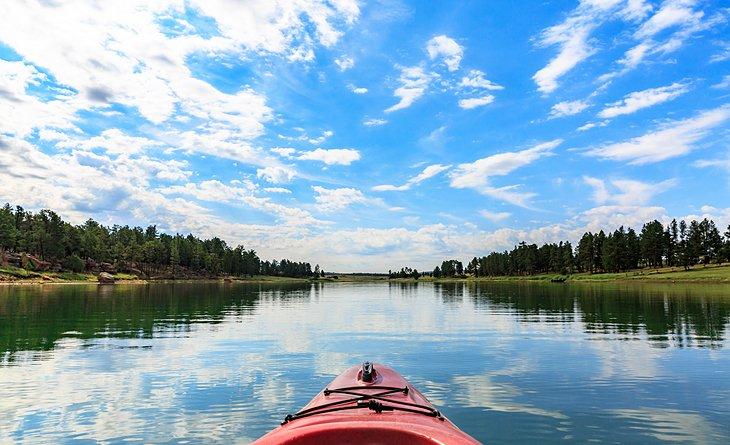 Kayak au parc d'État de Keyhole