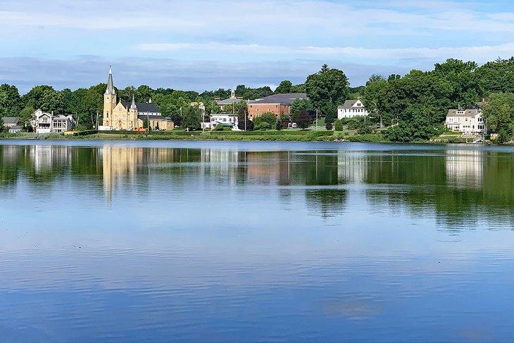 Río Saugatuck en Westport, CT