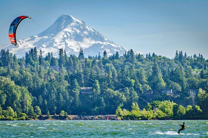 Windsurfing cerca de Hood River