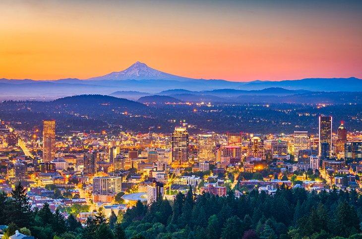 Atardecer sobre Portland