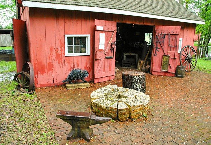 Atelier de forgeron dans le village historique de Cold Spring