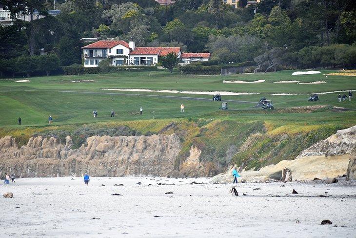 Terrain de golf le long de la Plage de la Ville de Carmel