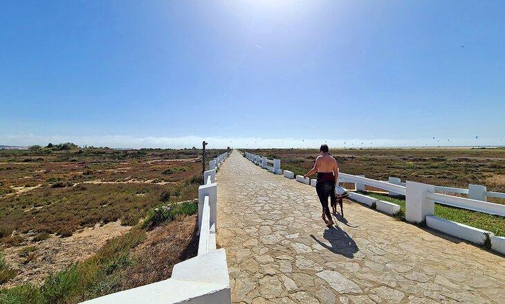 Sentier vers la plage au Camping Rio Jara