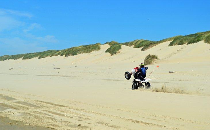 Conductor de OHV en el Área de Dunas del Sur de Florence
