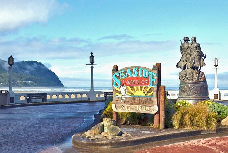 Monumento de Lewis y Clark en Seaside, Oregón