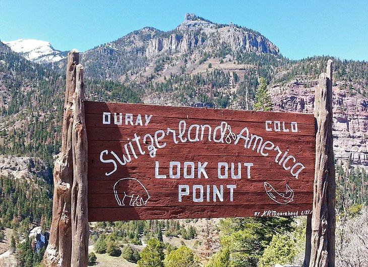 Cartel de Ouray sobre Ouray
