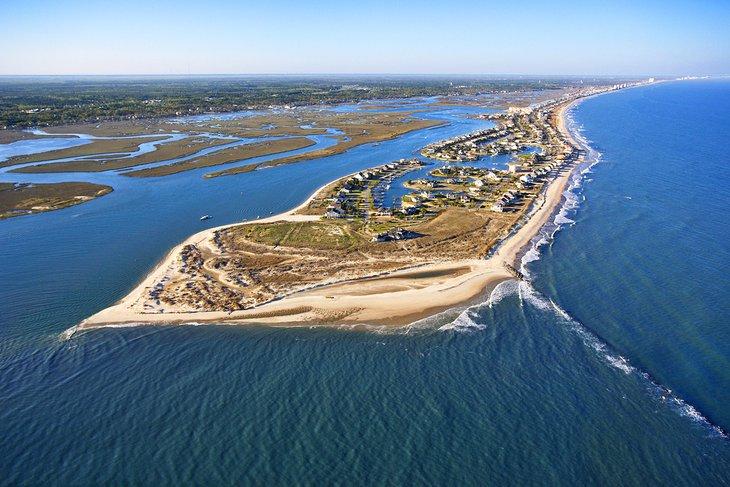 Vue aérienne de Murrells Inlet, Caroline du Sud