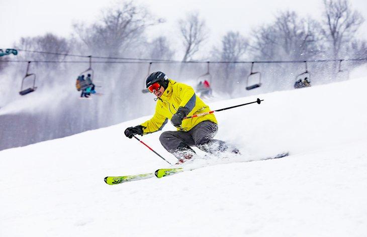 Esquiador en Seven Springs