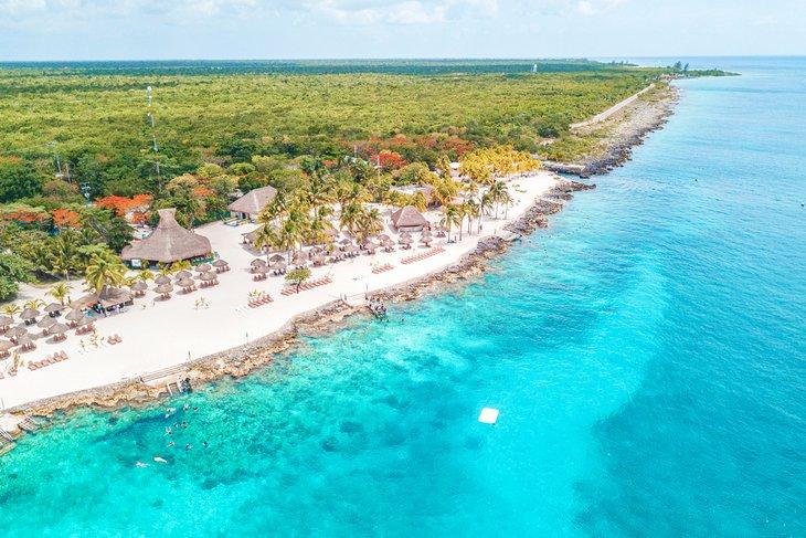 Vista aérea de Playa Azul