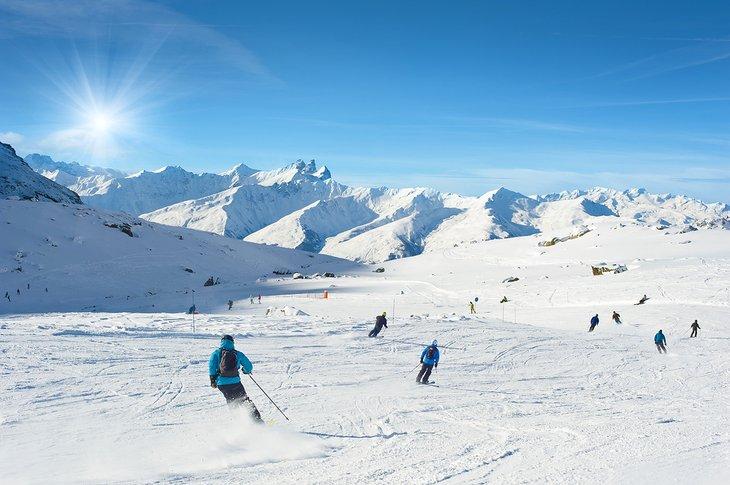Esquiadores en Val Thorens